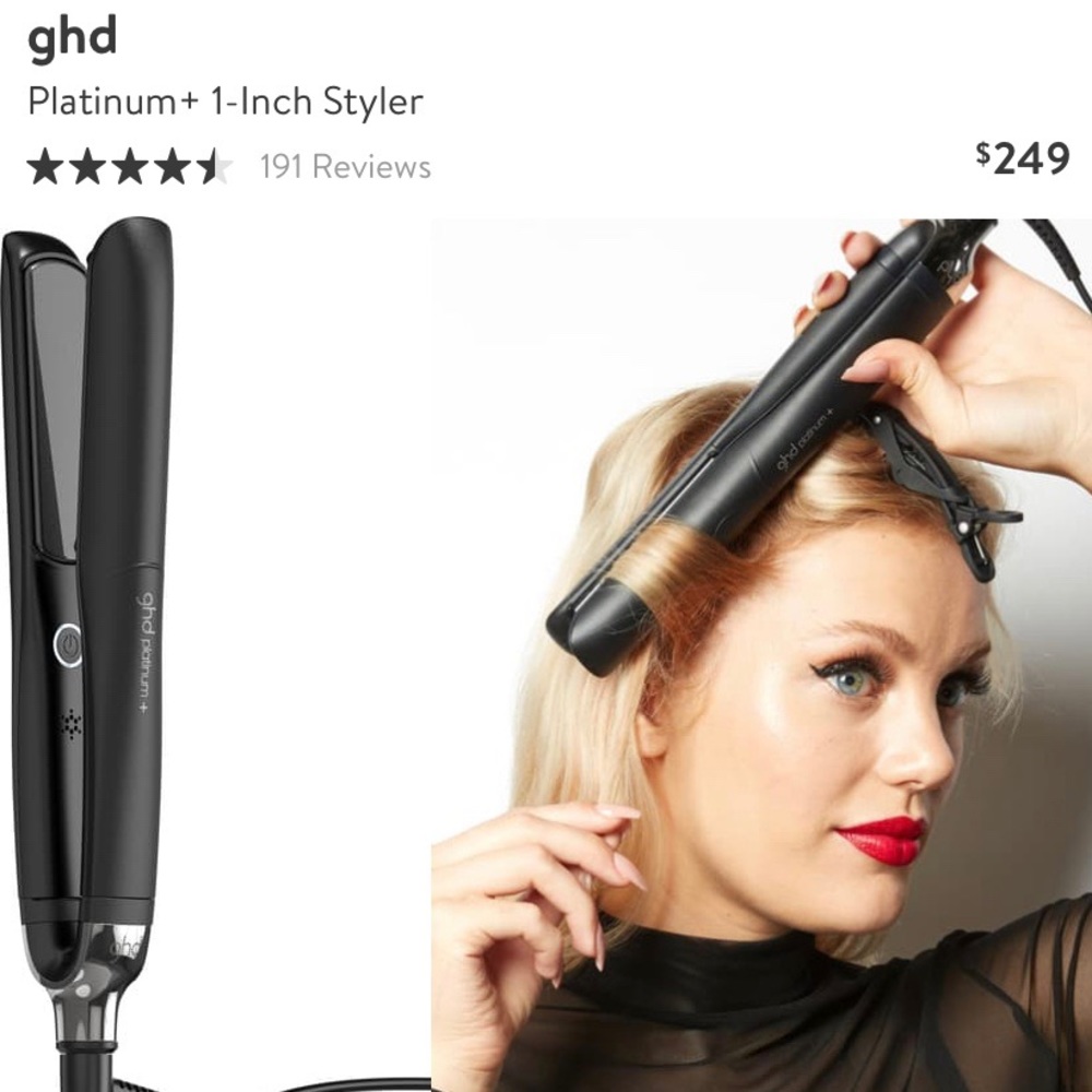 GHD platinum 1” flat iron